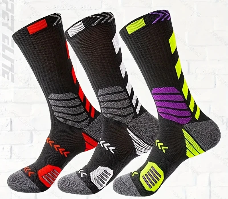 Kit 3 Pares Meias Esportivas Performance ChiqueB – Compressão, Respirável e Anti-Suor