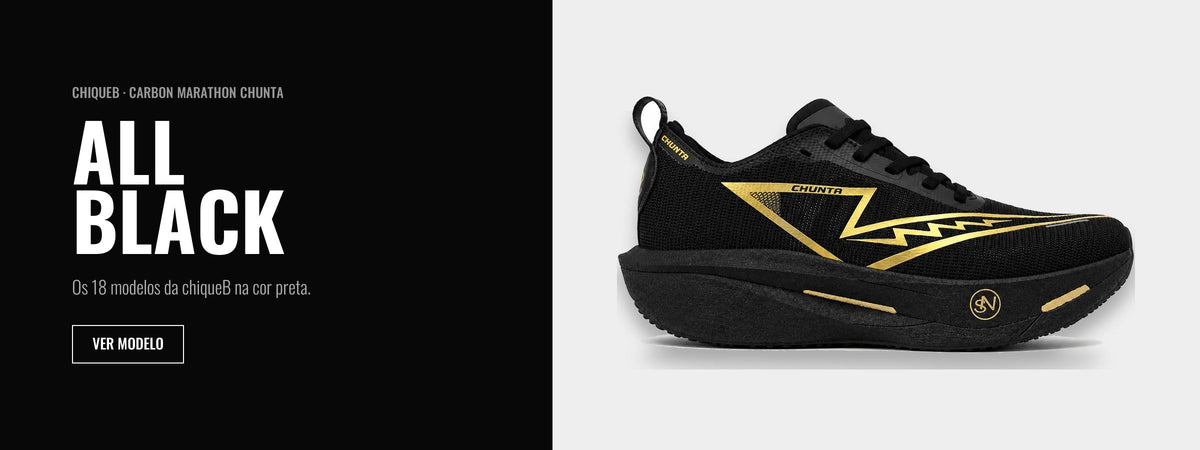 ALL BLACK Carbon Marathon Chunta preto