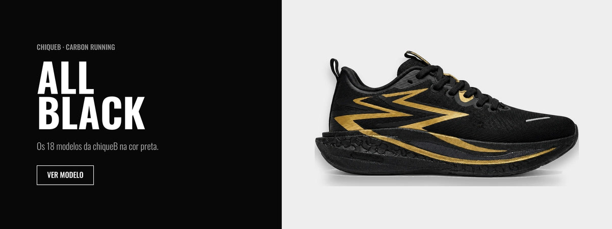 ALL BLACK Carbon Running preto