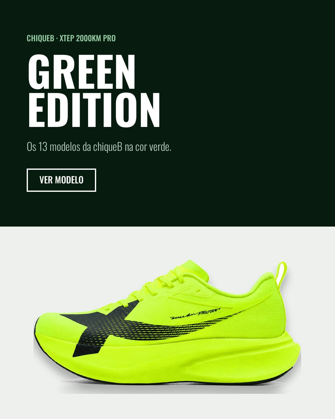 GREEN EDITION XTEP 2000KM PRO verde