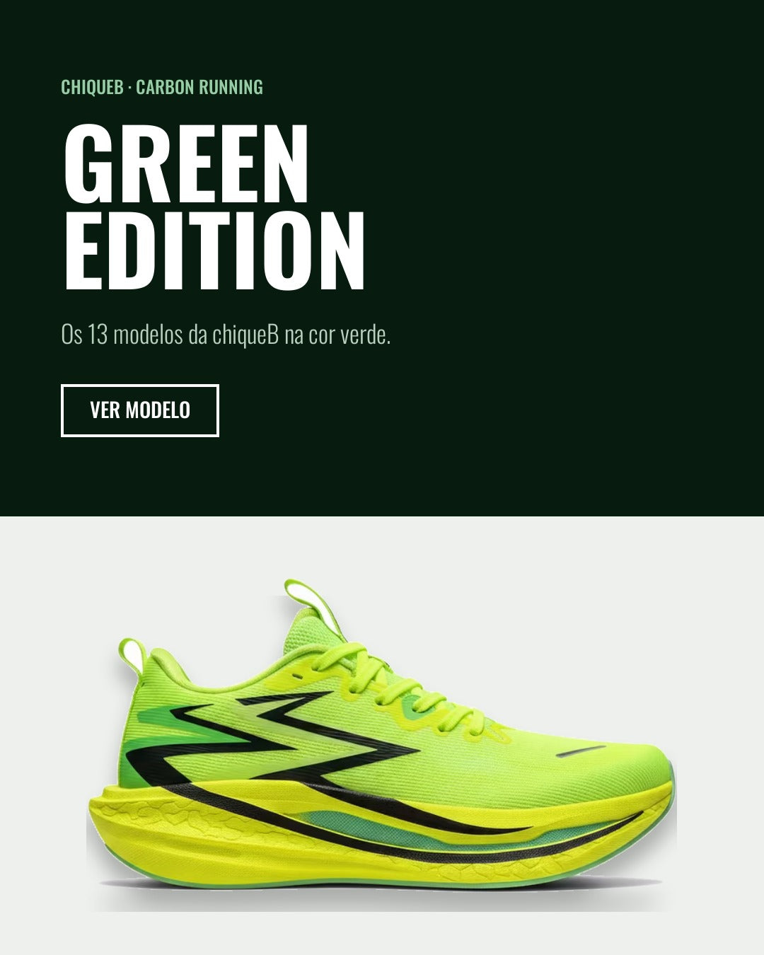 GREEN EDITION Carbon Running verde